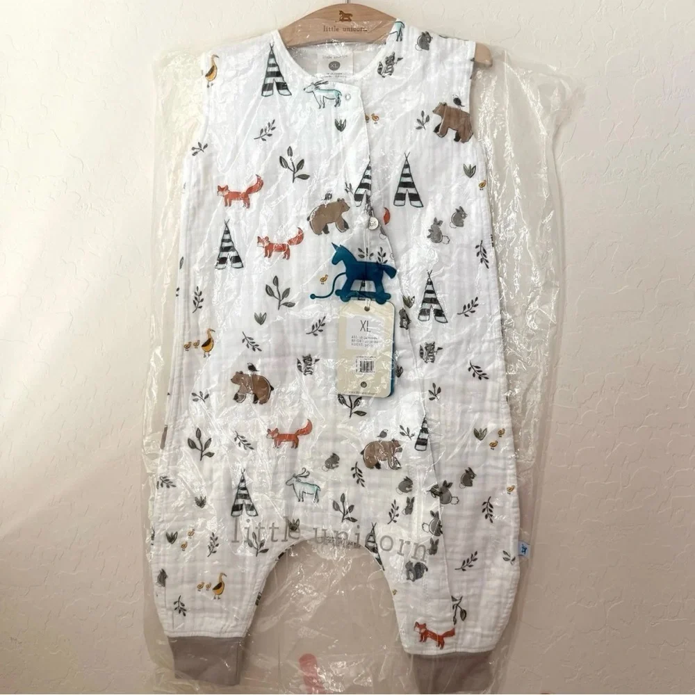Little Unicorn - Cotton Muslin Sleep Romper NEW XL 18-24m